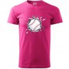 Baseball lopta v triku - Klasické pánske tričko vyššej gramáže - XS ( Purpurová ) Baseball lopta v triku - Klasické pánske tričko vyššej gramáže - XS ( Purpurová )