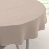Biante Okrúhly obrus/imitácia brúsenej kože Alcantara ALC-009 Béžový Ø 50 cm Biante Okrúhly obrus/imitácia brúsenej kože Alcantara ALC-009 Béžový Ø 50 cm