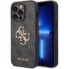 Guess PU 4G Metal Logo Zadní Kryt pro iPhone 15 Pro Max Grey Guess PU 4G Metal Logo Zadní Kryt pro iPhone 15 Pro Max Grey
