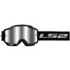 LS2 CHARGER GOGGLE BLACK WITH SILVER VISOR LS2 CHARGER GOGGLE BLACK WITH SILVER VISOR