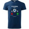 Volejbal volá - Klasické pánske tričko vyššej gramáže - XS ( Polnočná modrá ) Volejbal volá - Klasické pánske tričko vyššej gramáže - XS ( Polnočná modrá )