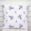 Biante Dekoračná obliečka na vankúš TF-128 Vetvičky levandúľ na bielom 50 x 50 cm Biante Dekoračná obliečka na vankúš TF-128 Vetvičky levandúľ na bielom 50 x 50 cm