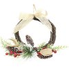Veniec prútený s vetvičkami a jutovou mašľou 30 cm Veniec prútený s vetvičkami a jutovou mašľou 30 cm