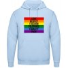 AWDis Hoodie Mikina - Dúhový dizajn - Love Respect Freedom - Nebeská modrá - 3XL - Pánske AWDis Hoodie Mikina - Dúhový dizajn - Love Respect Freedom - Nebeská modrá - 3XL - Pánske