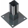 Základová nosná pätka pre rohové stĺpiky 60 x 60 mm antracitová Základová nosná pätka pre rohové stĺpiky 60 x 60 mm antracitová