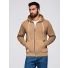 Ombre BASIC men's unbuttoned hooded sweatshirt - brown hnedá S Ombre 5902228938873 Ombre BASIC men's unbuttoned hooded sweatshirt - brown hnedá S Ombre 5902228938873