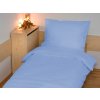 Brotex Predĺžené obliečky bavlna UNI svetlo modré nitený gombík 140x220 70x90