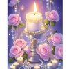 Diamantový obraz Sviečka s perlami Diamantový obraz Sviečka s perlami