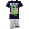 Chlapčenské pyžamo Minecraft Creeper TNT tm. modrá Chlapčenské pyžamo Minecraft Creeper TNT tm. modrá
