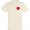 Koza Bobkov tričko Heart small Krémová