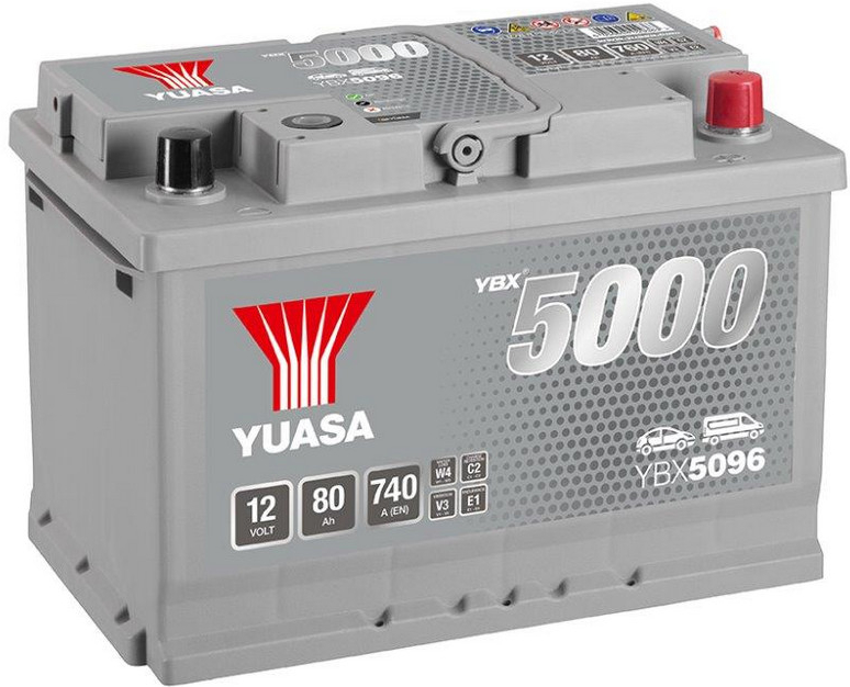 Yuasa YBX5000 12V 80Ah 740A YBX5096