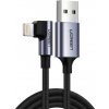 Ugreen 60521 angle USB - Lightning MFI, 2,4A, 1m, černý Ugreen 60521 angle USB - Lightning MFI, 2,4A, 1m, černý
