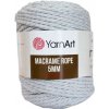 Špagát Macrame Rope 5 MM Sivá 756 Špagát Macrame Rope 5 MM Sivá 756