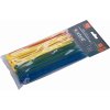 Sťahovacie pásky farebné 2,5x150mm 100ks pr.35mm 8kg nylon PA66 EXTOL PREMIUM 8856194