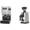 Gaggia Classic E24 BC, stainless steel + Eureka Mignon Zero 65 All Purpose, CR white Gaggia Classic E24 BC, stainless steel + Eureka Mignon Zero 65 All Purpose, CR white