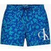 Pánske kúpacie kraťasy - KM00709 0G3 - zelenomodré - Calvin Klein M modro-zelená Pánske kúpacie kraťasy - KM00709 0G3 - zelenomodré - Calvin Klein M modro-zelená