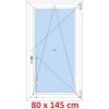 Soft Plastové okno 80x145 cm, otváravé a sklopné Soft Plastové okno 80x145 cm, otváravé a sklopné