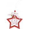 Ozdoba na vianočný stromček z dreva - hviezda Ozdoba na vianočný stromček z dreva - hviezda