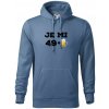 Je mi 50 pivo - Mikina pánska Cape s kapucňou - S ( Denim ) Je mi 50 pivo - Mikina pánska Cape s kapucňou - S ( Denim )