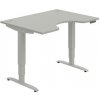 Pracovný stôl Motion Ergo, PO, 3S, 120x61-128x90 cm, sivá/sivá Pracovný stôl Motion Ergo, PO, 3S, 120x61-128x90 cm, sivá/sivá