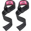 Trhačky adidas LIFTING STRAPS čierna,ružová Trhačky adidas LIFTING STRAPS čierna,ružová