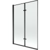 MEXEN - Castor vaňová zástena 2-krídlo 120 x 150, čierna vzor, čierna 892-120-002-70-70 MEXEN - Castor vaňová zástena 2-krídlo 120 x 150, čierna vzor, čierna 892-120-002-70-70