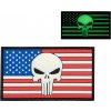 Plastové 3D patche Patch PVC 3D gumový US vlajka - GHOST Plastové 3D patche Patch PVC 3D gumový US vlajka - GHOST