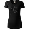 Cat bird diagram - Dámske tričko z organickej bavlny Origin (GOTS) - 2XL ( Čierna ) Cat bird diagram - Dámske tričko z organickej bavlny Origin (GOTS) - 2XL ( Čierna )