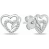 Brilio Silver Nežné strieborné náušnice Srdiečka so zirkónmi EA1119W Brilio Silver Nežné strieborné náušnice Srdiečka so zirkónmi EA1119W