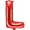 PartyDeco Fóliový balón Mini Písmeno L 35 cm červený PartyDeco Fóliový balón Mini Písmeno L 35 cm červený