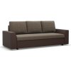 Trojmiestna rozkladacia sedačka LUGO cappuccino / hnedá Trojmiestna rozkladacia sedačka LUGO cappuccino / hnedá
