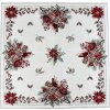 Mondo Vianočný gobelínový obrus Vianočná svieca 90 x 90 cm Chenille IT015 90 x 90 cm