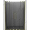 Mexen Velar L Duo, posuvné sprchové dvere do otvoru 140 cm, 8mm šedé sklo, zlatá matná, 871-140-003-42-55 Mexen Velar L Duo, posuvné sprchové dvere do otvoru 140 cm, 8mm šedé sklo, zlatá matná, 871-140-003-42-55