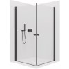 CERANO - Sprchovací kút Antelo Duo Ľ/P - 6 mm - čierna matná, transparentné sklo - 90x70x190 cm - otočný CERANO - Sprchovací kút Antelo Duo Ľ/P - 6 mm - čierna matná, transparentné sklo - 90x70x190 cm - otočný