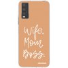 Picasee silikonový průhledný obal pro Vivo Y20s - Boss Mama Picasee silikonový průhledný obal pro Vivo Y20s - Boss Mama