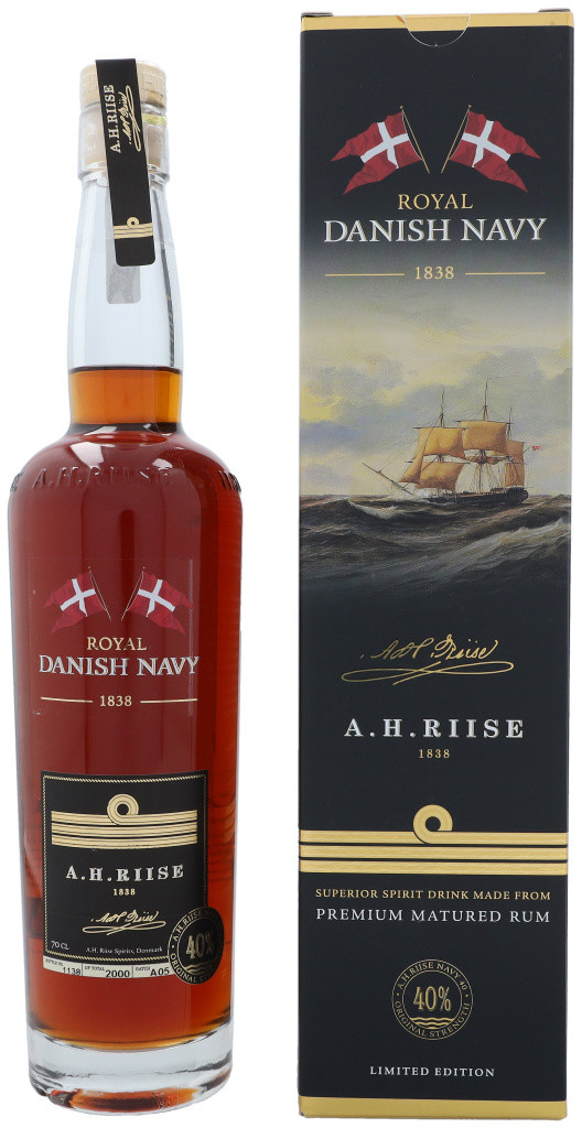 A.H. Riise Royal Danish Navy 40% 0,7 l (kartón)