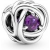 Pandora Trblietavá strieborná korálka s krištáľom Moments 790065C02 Pandora Trblietavá strieborná korálka s krištáľom Moments 790065C02