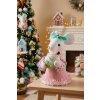 Dekorácia MagicHome Vianoce Candy Line, myška, ružová, 27 cm Dekorácia MagicHome Vianoce Candy Line, myška, ružová, 27 cm