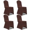 Naťahovací návlek na stoličku, 4 ks, hnedý Naťahovací návlek na stoličku, 4 ks, hnedý