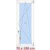 Soft Plastové okno 70x190 cm, otváravé a sklopné Soft Plastové okno 70x190 cm, otváravé a sklopné