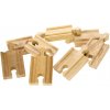 Bigjigs Rovné koľajnice spojky 5,5 cm 8 kusov