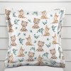 Biante Detská bavlnená obliečka na vankúš s lemom Sandra SA-470 Medvedíky a srnčekovia na bielom 40 x 40 cm Biante Detská bavlnená obliečka na vankúš s lemom Sandra SA-470 Medvedíky a srnčekovia na bielom 40 x 40 cm