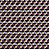 Strima Bengaline Print - Graphic Cubes, Purple Strima Bengaline Print - Graphic Cubes, Purple