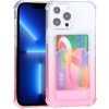 AppleKing dvojfarebný transparentný kryt s kapsou na kartu pre iPhone 13 Pro - ružový - možnosť vrátiť tovar ZADARMO do 30tich dní AppleKing dvojfarebný transparentný kryt s kapsou na kartu pre iPhone 13 Pro - ružový - možnosť vrátiť tovar ZADARMO do 30tich dní