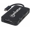 MANHATTAN Dokovacia stanica USB-C 4v1, 1xDP, 1xHDMI, 1xVGA, 1xDVI MANHATTAN Dokovacia stanica USB-C 4v1, 1xDP, 1xHDMI, 1xVGA, 1xDVI