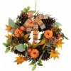 Veniec MagicHome Nature, jesenný, oranžový, s mašľou, 35 cm Veniec MagicHome Nature, jesenný, oranžový, s mašľou, 35 cm