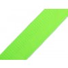 Hladký obojstranný popruh s leskom šírka 38 mm - 1 m 9 Green Yelow Hladký obojstranný popruh s leskom šírka 38 mm - 1 m 9 Green Yelow