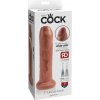 King Cock - realistický dildo - tmavý odtieň - 18 cm King Cock - realistický dildo - tmavý odtieň - 18 cm