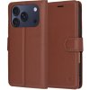 Techsuit - Leather Folio puzdro na iPhone 17 Pro - hnedé