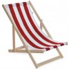 Záhradné ležadlo plážové skladacie Baby Mix červeno-biele Záhradné ležadlo plážové skladacie Baby Mix červeno-biele